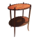 English 2-tier mahogany pedestal table