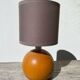 Turned wooden ball lamp 1990