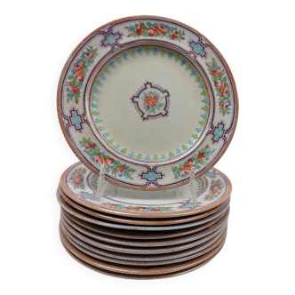 Set of 11 Kensington plates for Le Grand Dépôt XIXth