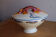 Covered ceramic vegetable dish with painted marine decoration – lobster dish
