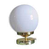 White opaline globe lamp