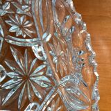 Thick glass tripod cup - vintage