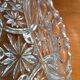 Thick glass tripod cup - vintage