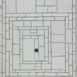 Pair of mosaic sofa ends 1970s
