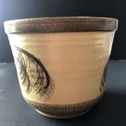 Vase pot au palmier par Bay Keramik West Germany