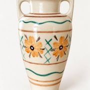 Hand-painted amphora vase by Kupittaan Savi, Finland, 1940s–50s.