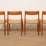 4 x vintage dining chairs | Niels Otto Møller | Model 77