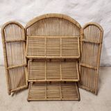 Rattan shelf