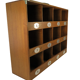 Cabinet with workshop lockers, restored / restyled hotel furniture style