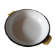 Enamelled dish with handles