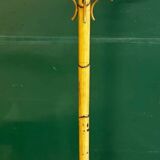 Curved rattan coat rack, 1950s-1970s