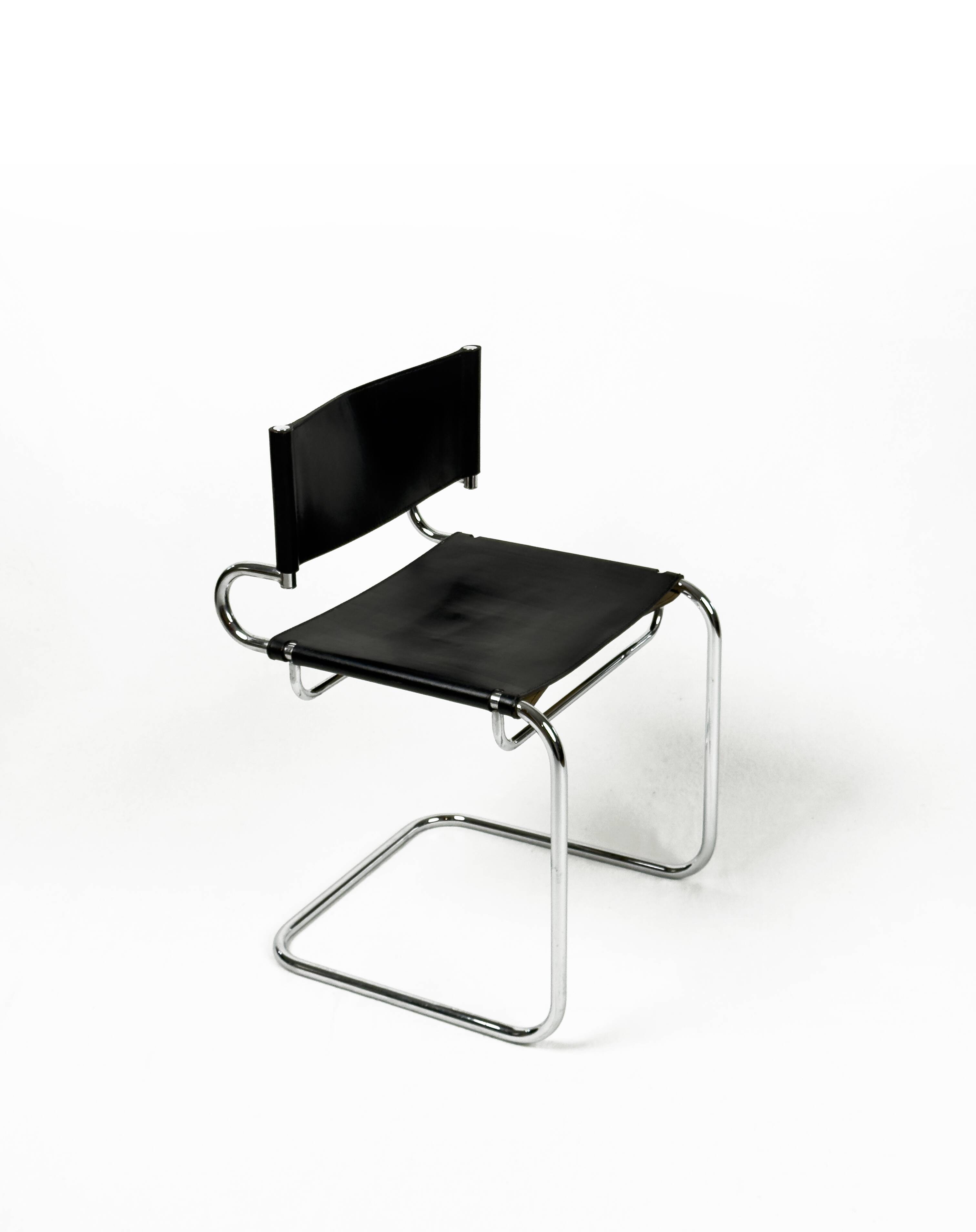 "Terrj" leather chair by Luigi Saccardo for Arrmet – Italy, 1970s