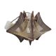 Suspension ceiling light Scandinavian wire and wood