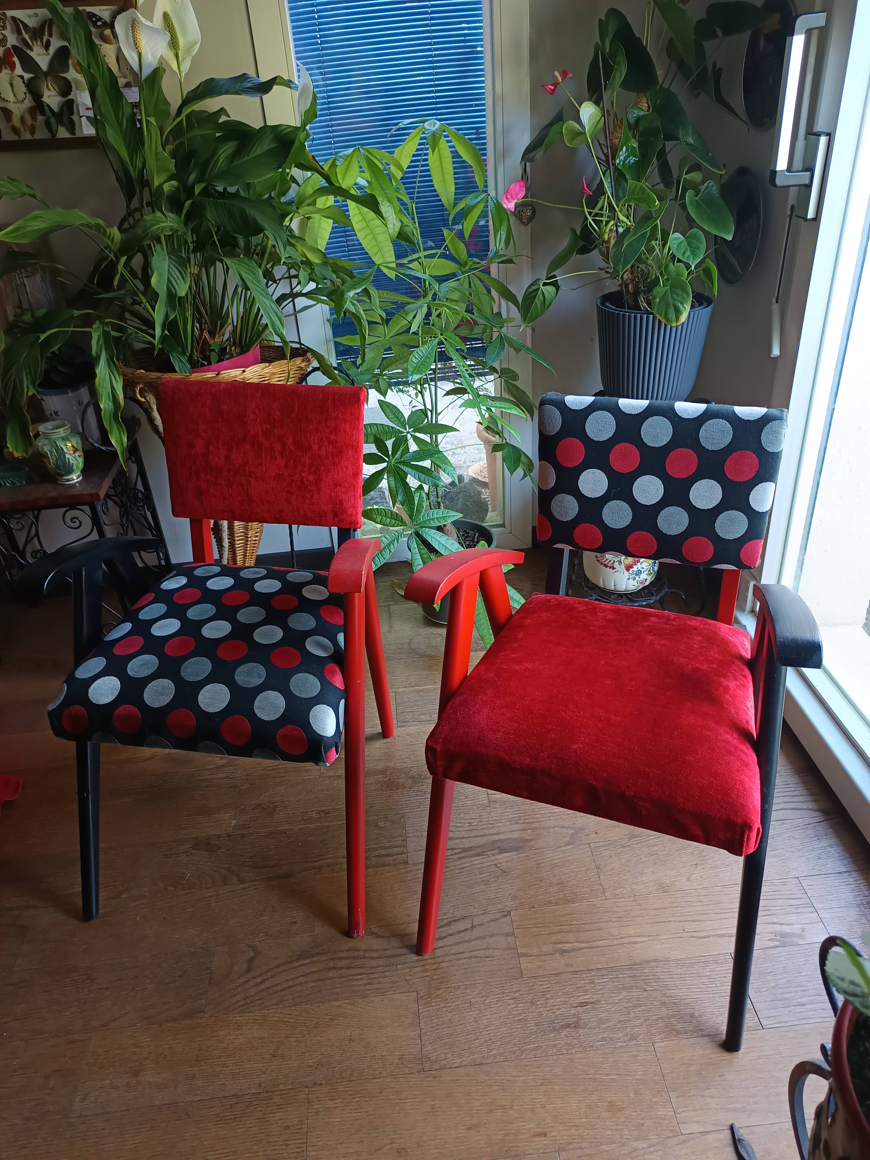 Paire de fauteuils rénovés, 1960