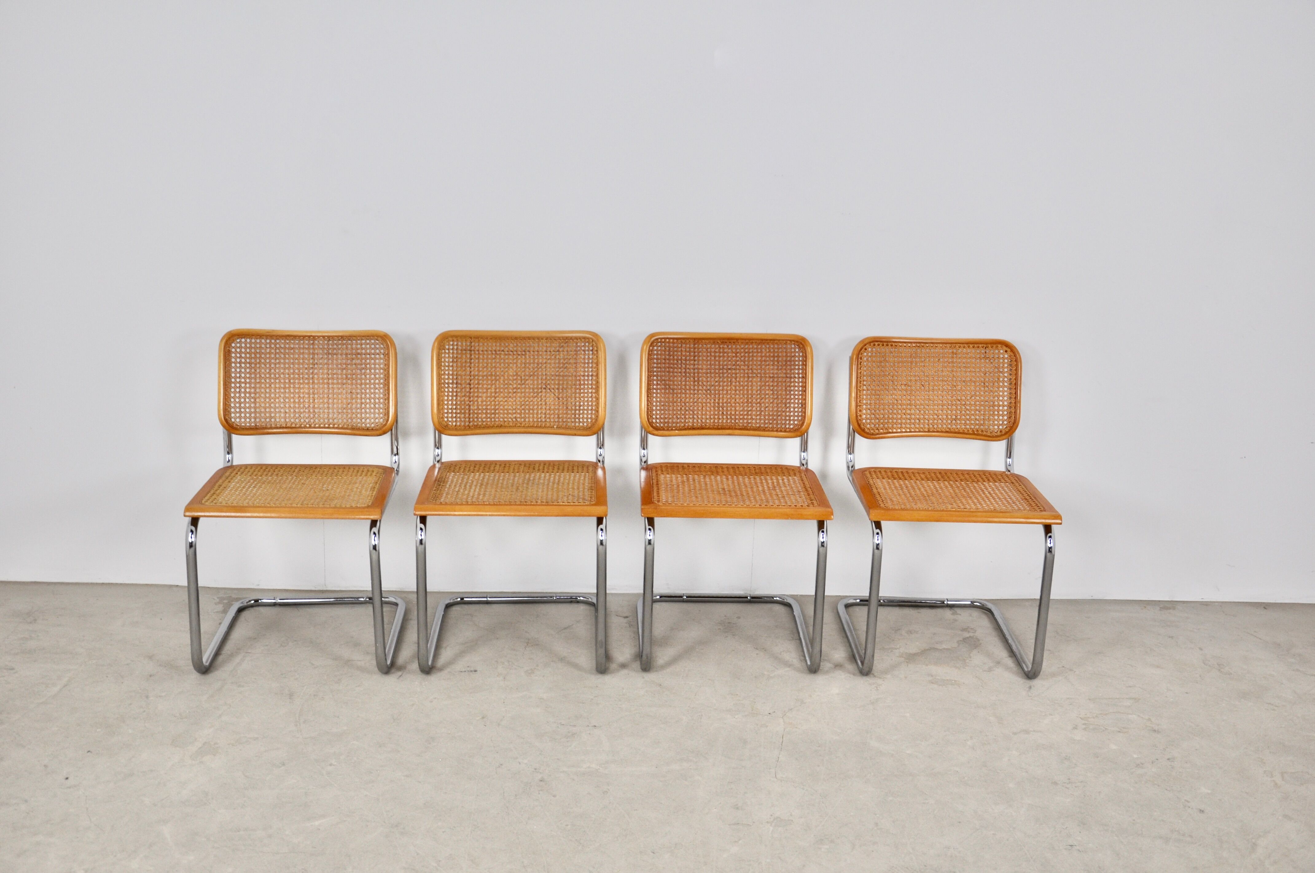 Dinning chairs B32 by Marcel Breuer
