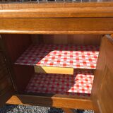 Enfilade with 3 Art Deco doors from the 1950s in oak.