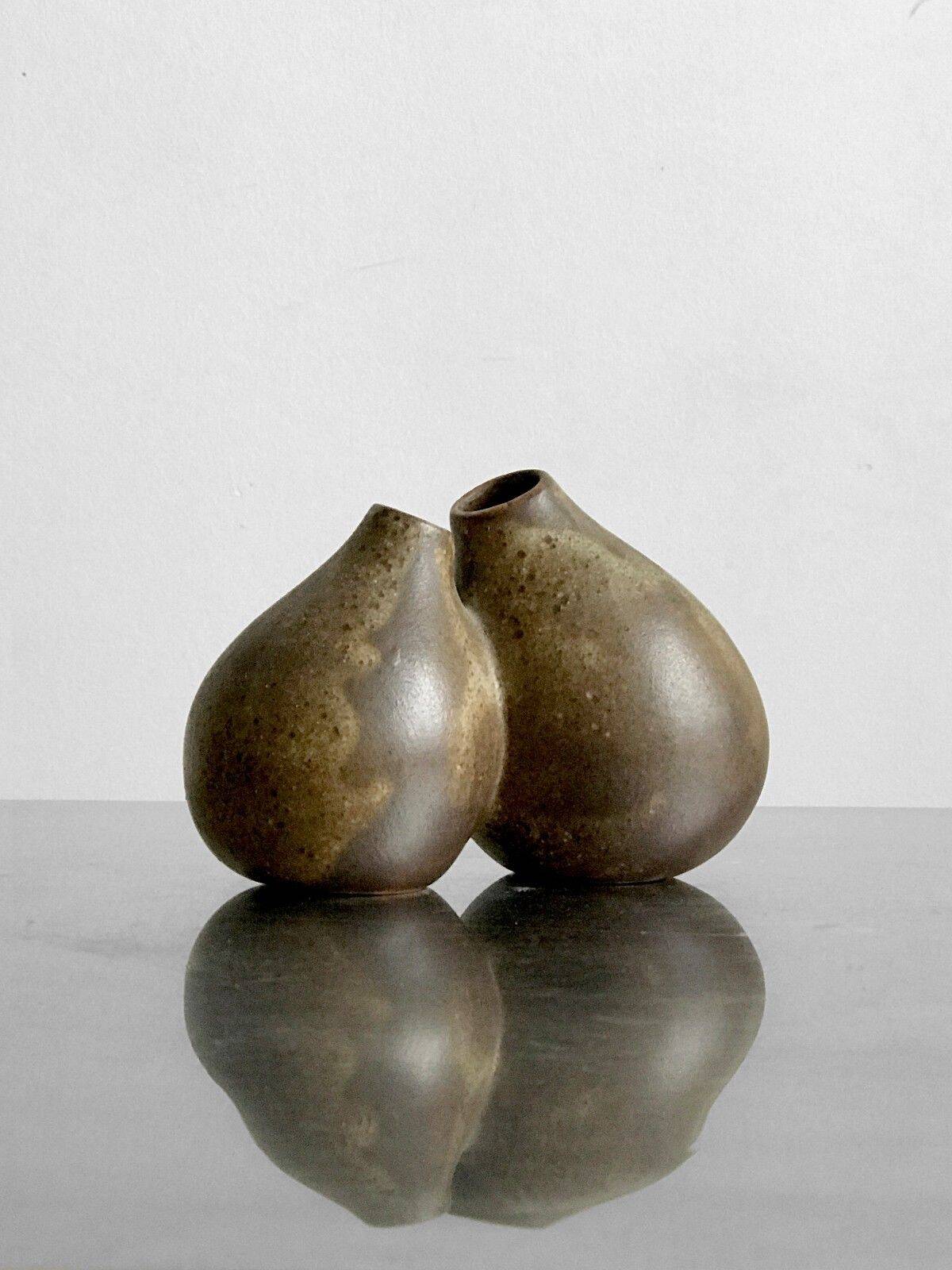 Double stoneware soliflore vase jacqueline and tim orr 1960