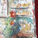 Watercolor Saint-Paul de Vence, rue portail-levis