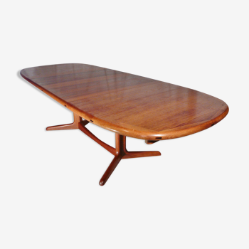 Table extensible scandinave en teck Laurits M Larsen