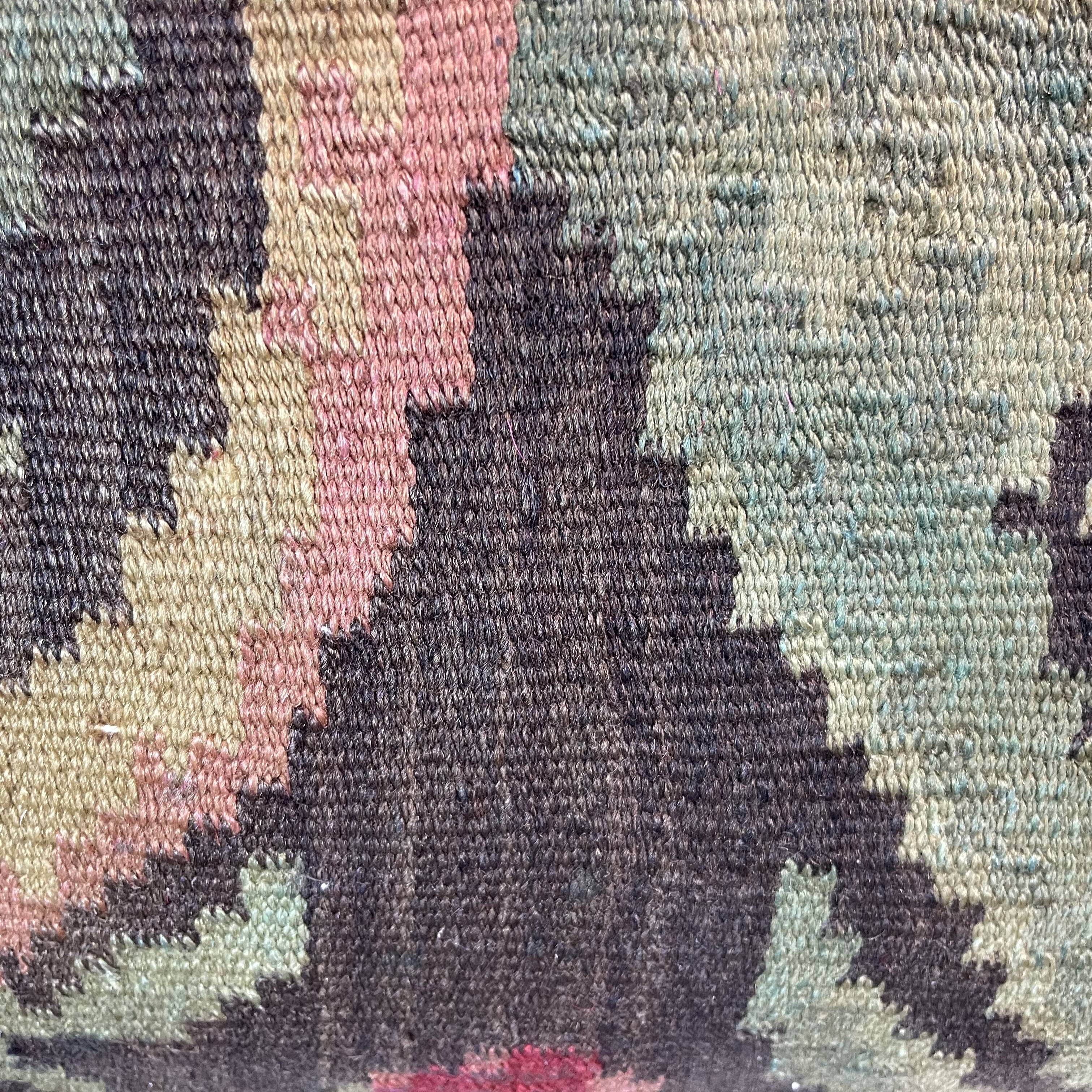 Vintage Turkish Kilim Patchwork Cushion Cover , 40 x 40 cm