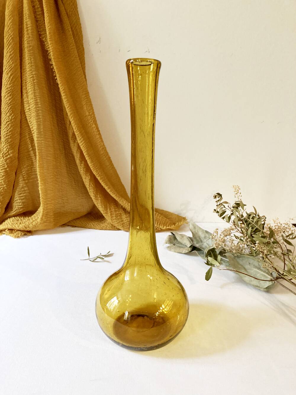 Biot bubble glass soliflore vase, 1950s