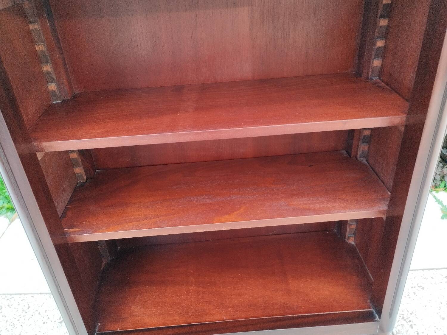 Antique Bibus bookcase in Louis XVI style with marble top