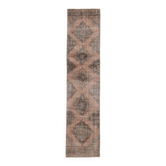 Tapis de couloir oriental persan vintage 3x12, 86x379 cm SK 4966