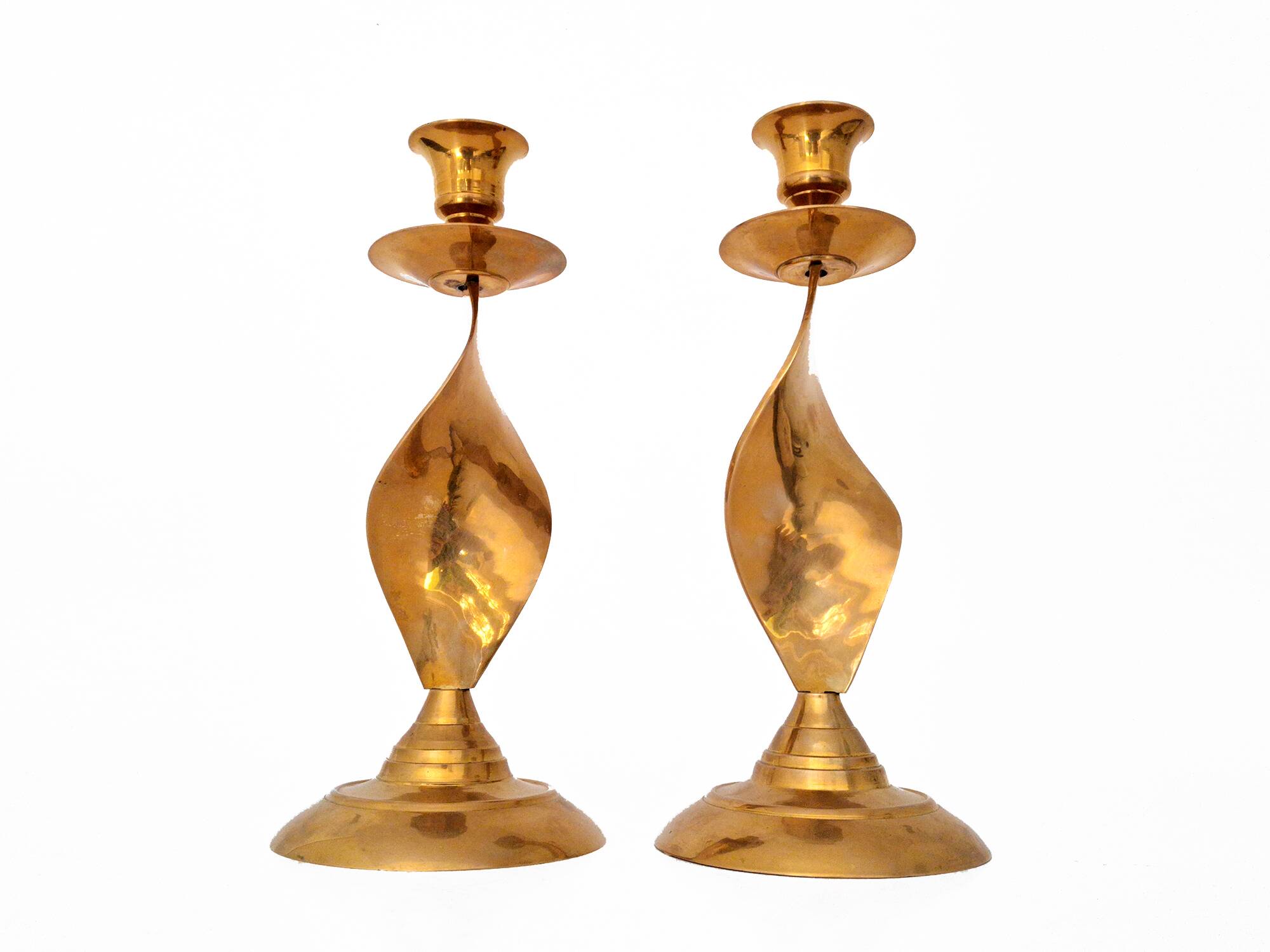candlestick set brass copper