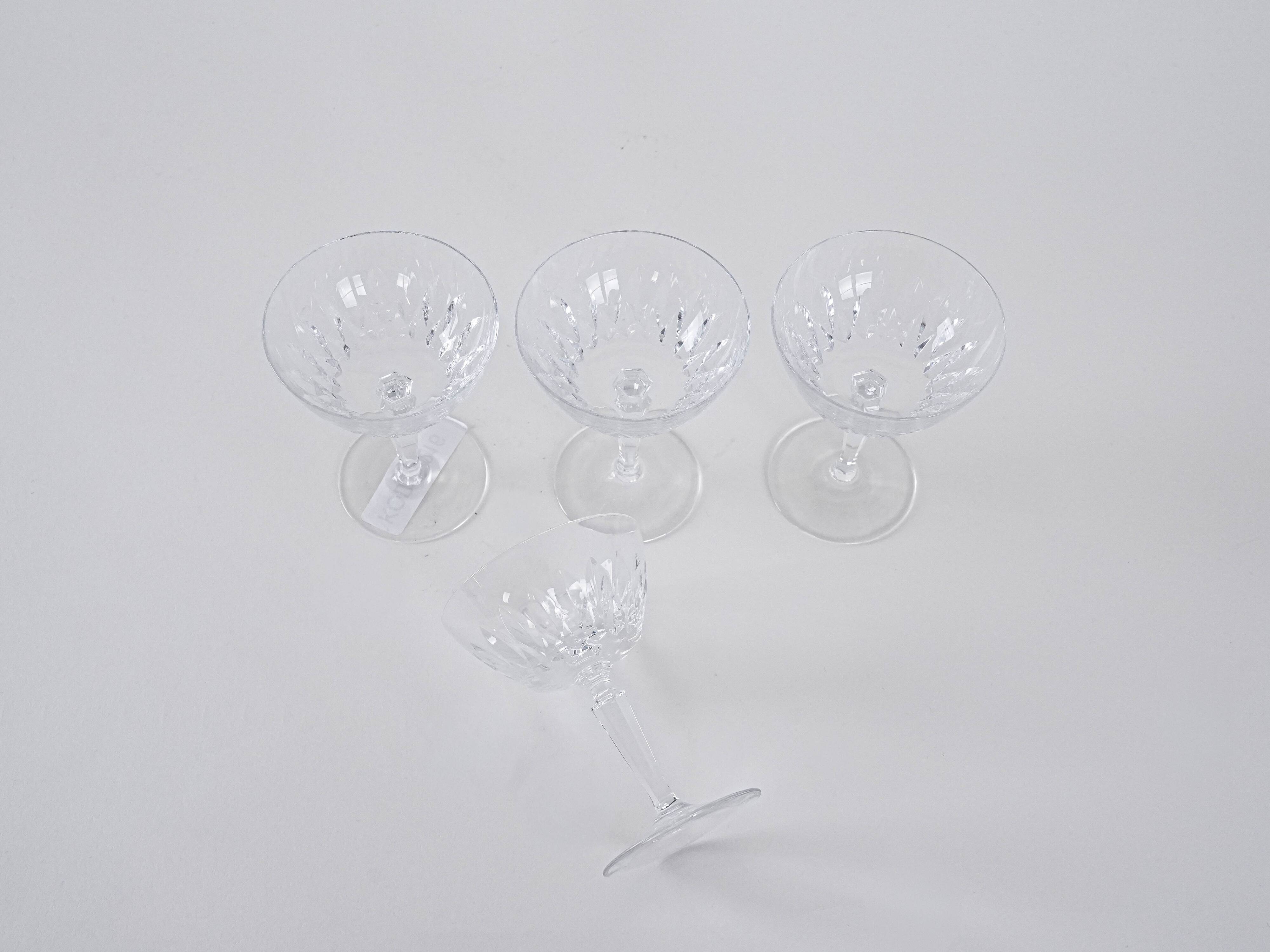 Set of four glasses, Danish design, 1970s, manufactured in Denmark
