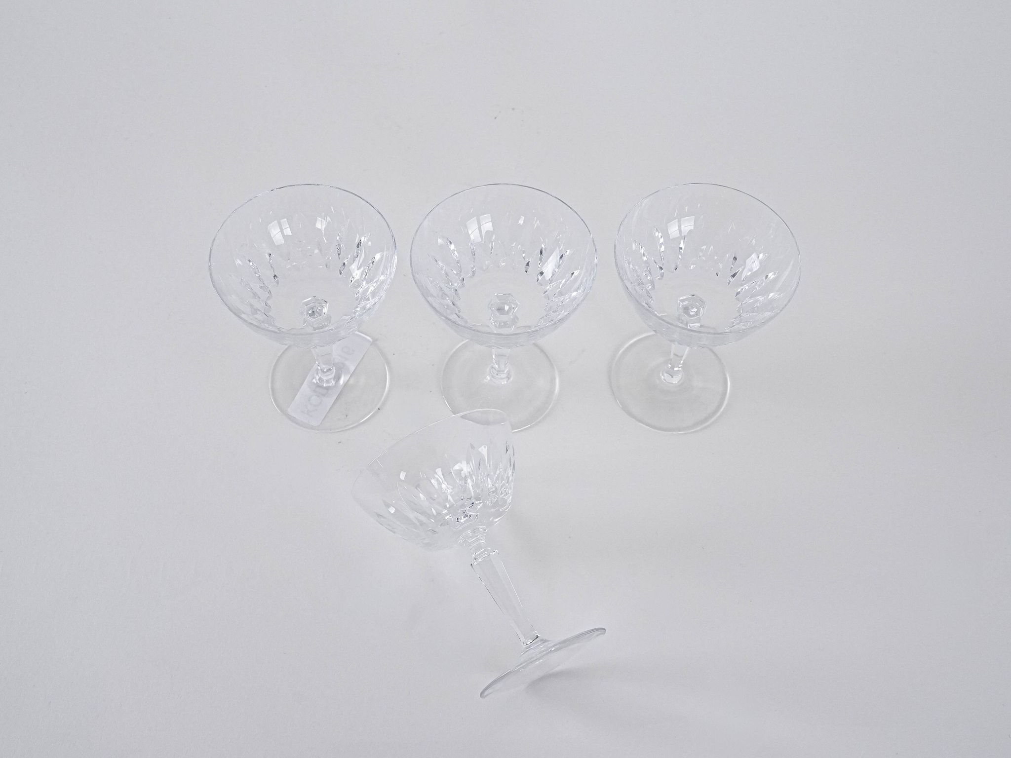 Set of four glasses, Danish design, 1970s, manufactured in Denmark