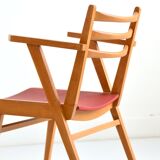 Vintage compass leg chair from the 1950s