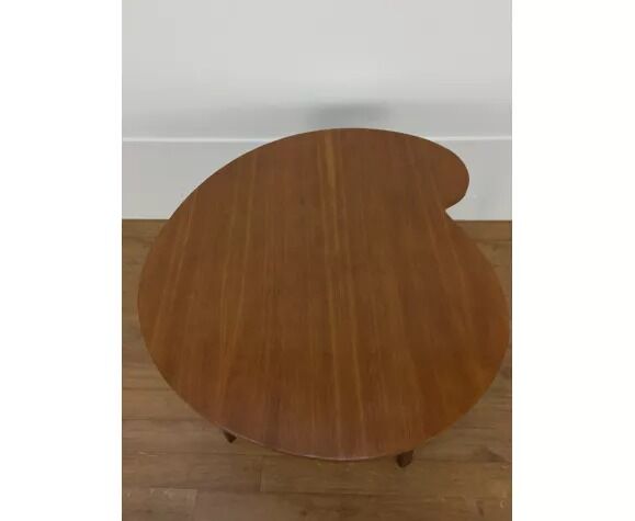 Side table bean wood foot compass, 50s