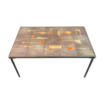 Table basse design en céramique Jacques Lignier