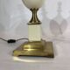 Paire de lampes de table en émail vintage - années 1970 Hollywood Regency rétro