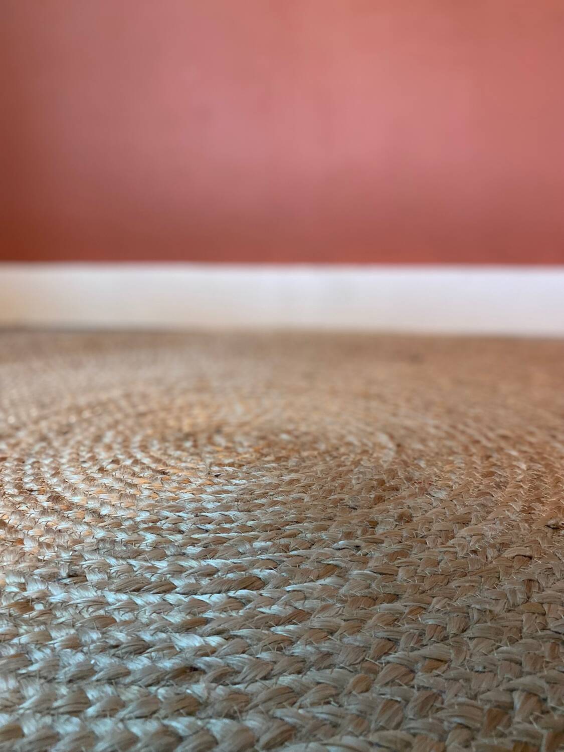 Round jute rug diameter 150cm