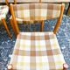 Chaises scandinaves tissu