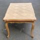 Table à manger extensible Louis XV bois massif chêne et marqueterie 250cm
