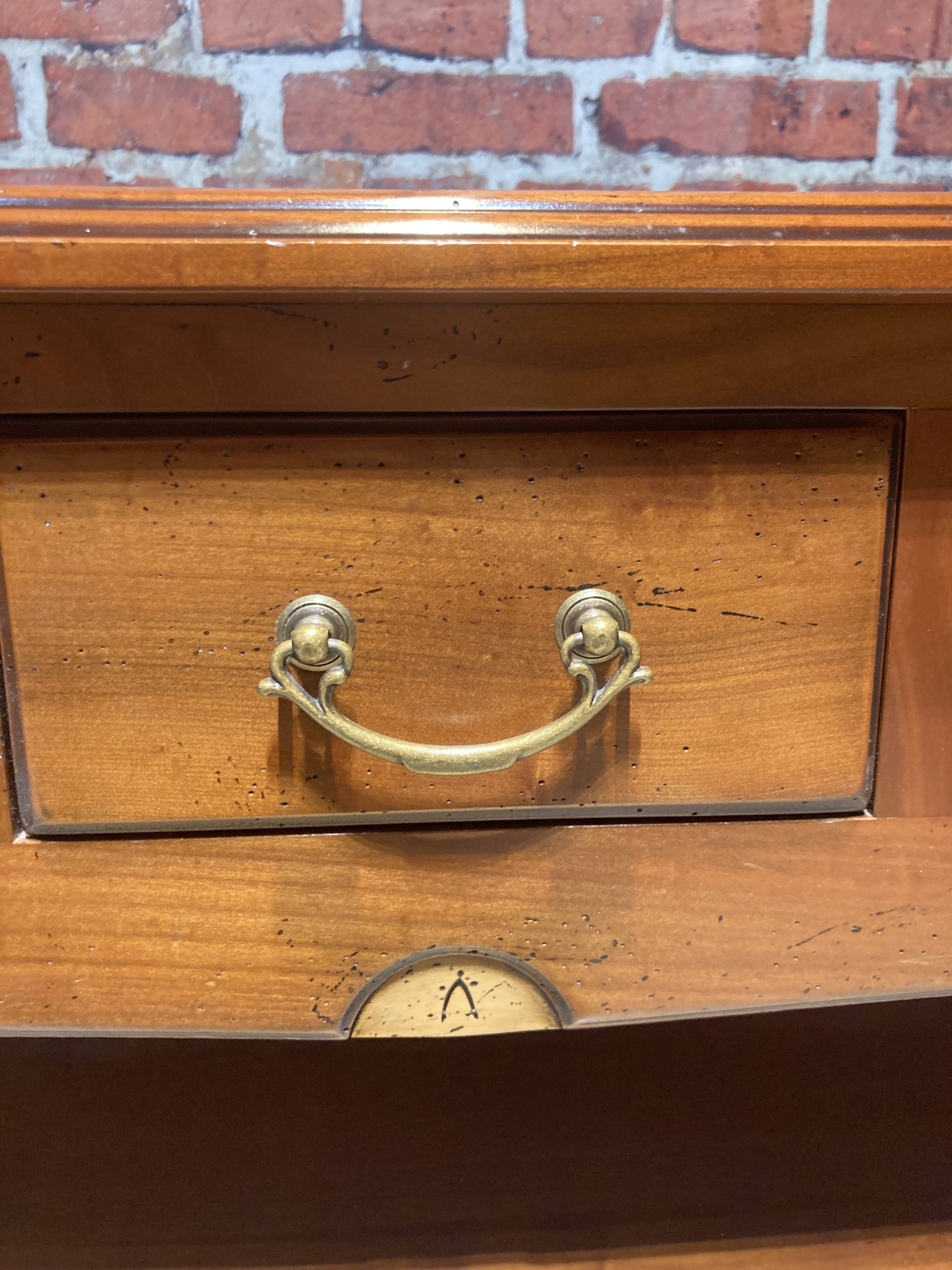 Wood and marble coffee table
