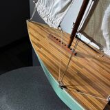 Wooden navigable basin sailboat. origin england