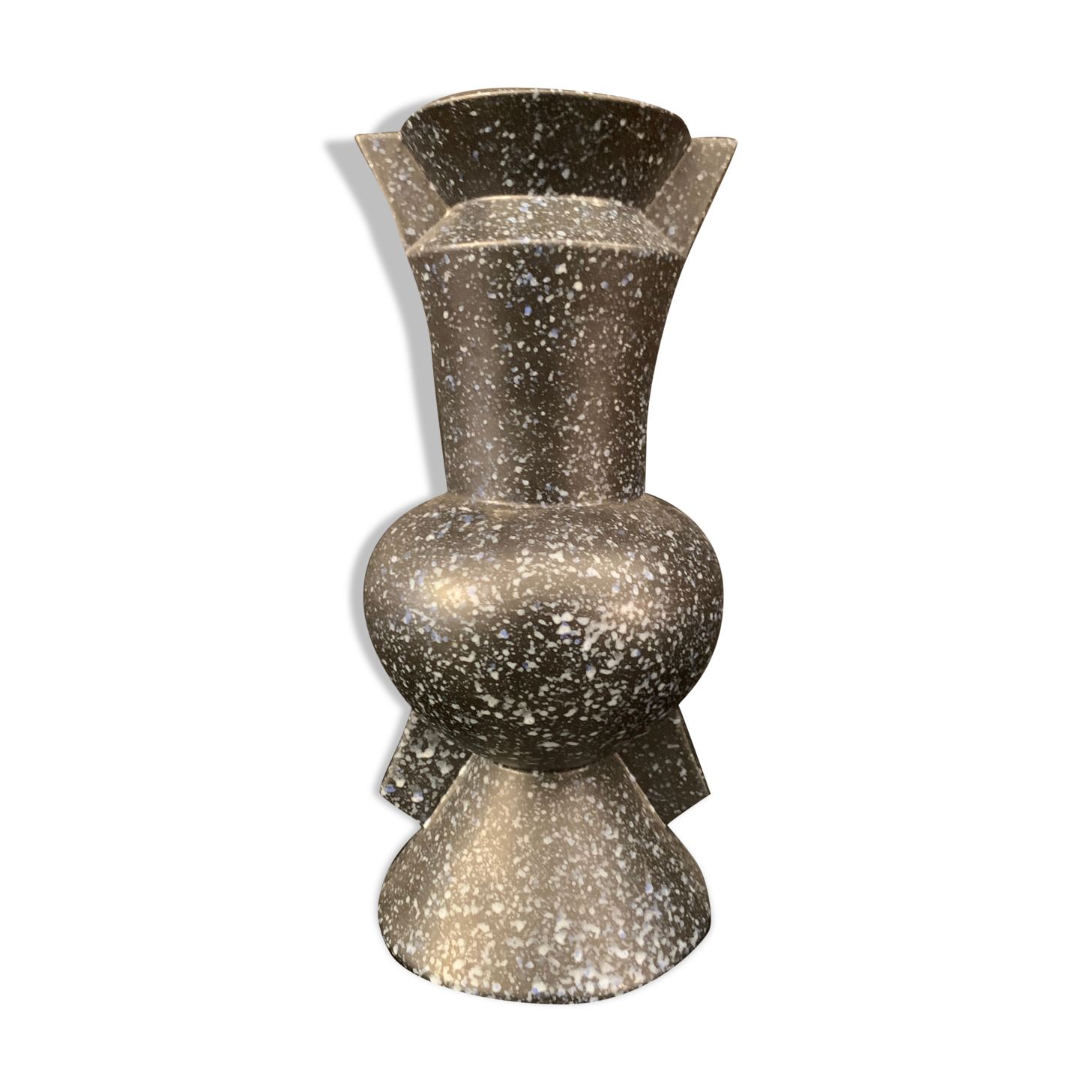 Claude Dumas , geometric design vase.
