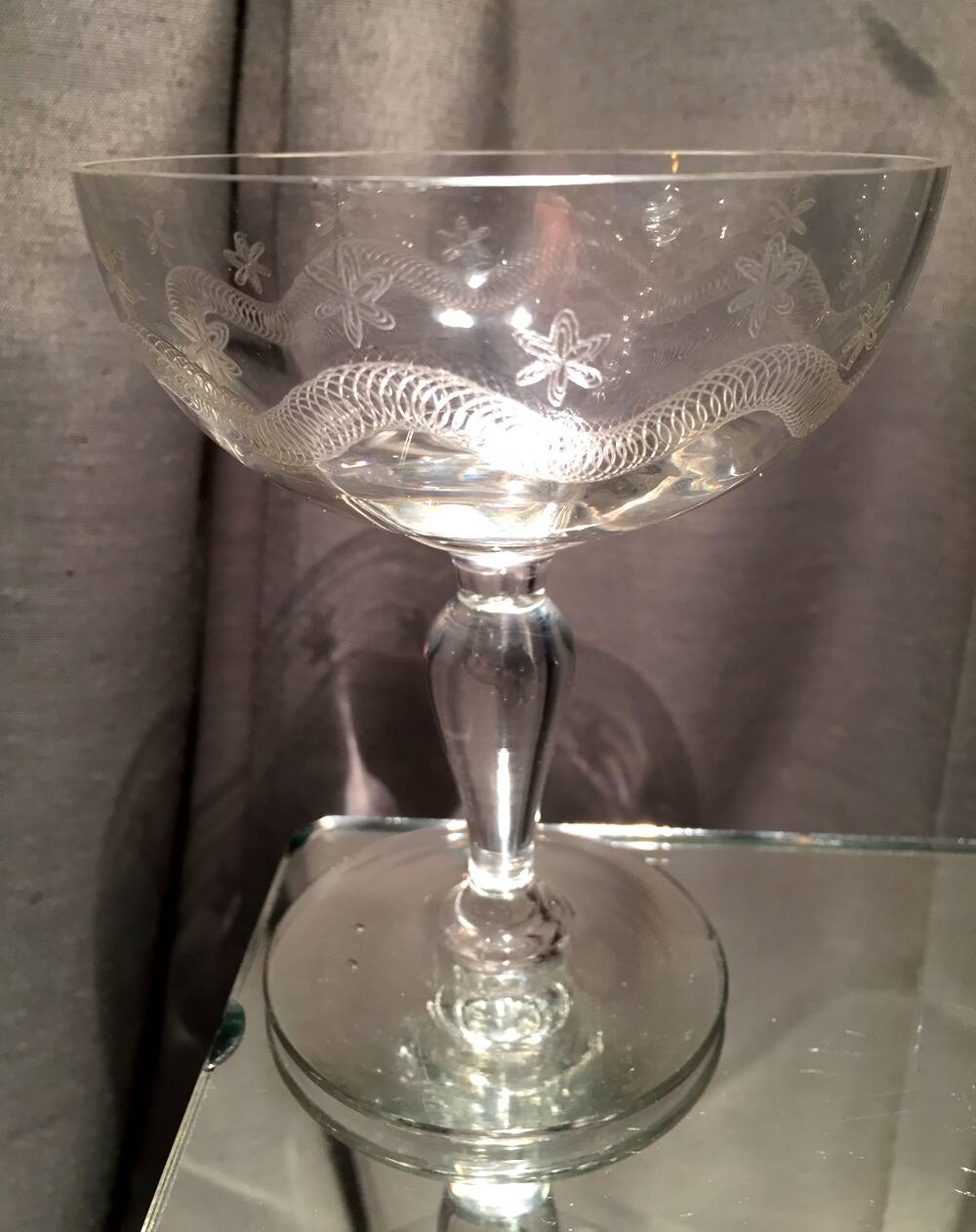 Set of 3 vierzon crystal glasses emma model 1930 1940
