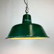 Green Industrial Factory Pendant Lamp, 1960s