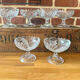 Vintage arque crystal dessert cups
