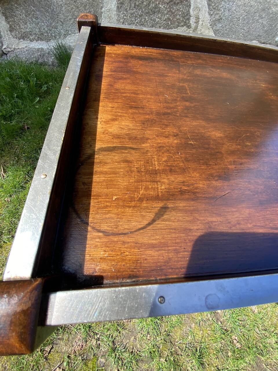 Serving trolley, rolling table, stamped ElloRolls from the 60s/70s