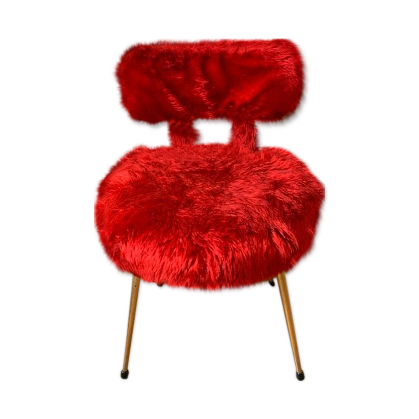 Red Pelfran mould chair - 1970