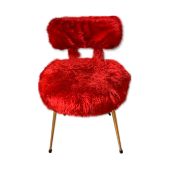 Red Pelfran mould chair - 1970