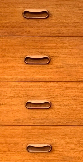 Pair of Scandinavian teak chests of drawers 1960