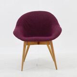 1970s Shell Beech Chair, Czechoslovakia