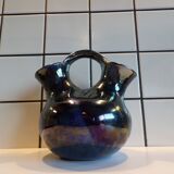 Rambervillers double flower vase in flamed stoneware