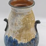 Large enamelled stoneware vase from Bouffioulx by Maurice Pitot, 1930s